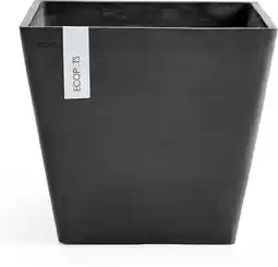 Intratuin Ecopots bloempot Rotterdam donkergrijs 30 x 30 x 26 cm aanbieding