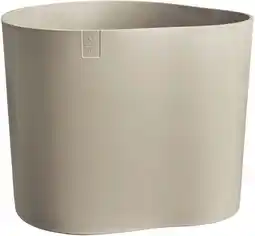 Intratuin Elho bloempot Eden Aquacare taupe 40 x 40 x 35 cm aanbieding