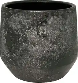 Intratuin HS bloempot Napoli zwart D 39 H 36 cm aanbieding