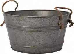 Intratuin Intratuin plantenteil Vivi zink D 39 H 21 cm aanbieding