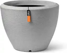 Intratuin Capi Europe bloempot Granite grijs D 34 H 25 cm aanbieding