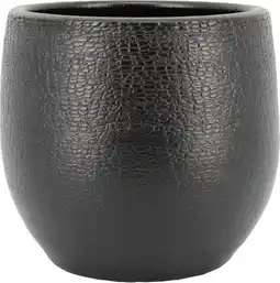 Intratuin Floran bloempot Bora zwart D 16 H 14 cm aanbieding