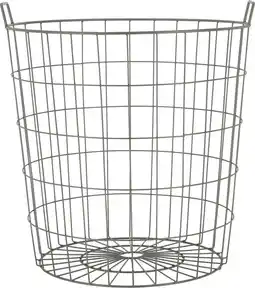 Intratuin Esschert Design opbergmand Karel grijs D 51 H 45 cm aanbieding