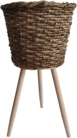 Intratuin Intratuin plantenmand op poten Barry naturel D 22 H 33 cm aanbieding