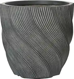 Intratuin Bloempot Jade antraciet D 38 H 38 cm aanbieding