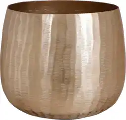 Intratuin House of Seasons bloempot Rista goud D 20 H 17,5 cm aanbieding