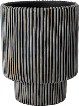 Intratuin Intratuin bloempot Milan zwart D 17 H 22 cm aanbieding