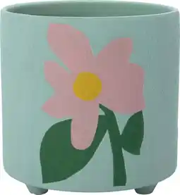 Intratuin Intratuin bloempot op poten Rosie groen D 13,5 H 13,5 cm aanbieding