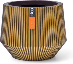 Intratuin Capi Europe bloempot Groove goud D 12,7 H 10,2 cm aanbieding