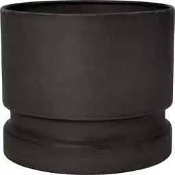 Intratuin Intratuin bloempot op voet Stone antraciet D 27 H 22 cm aanbieding