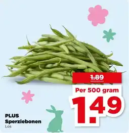 PLUS Plus Sperziebonen aanbieding