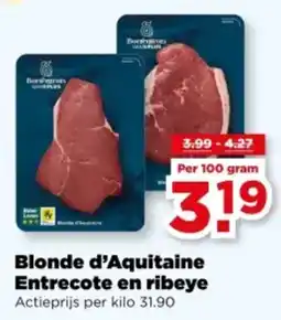 PLUS Blonde d'Aquitaine Entrecote en Ribeye aanbieding
