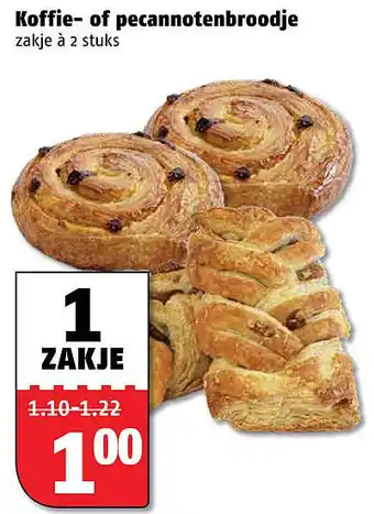 Poiesz Koffie- of pecannotenbroodje aanbieding