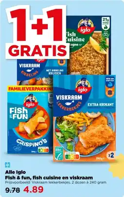PLUS Alle Iglo Fish & fun, fish cuisine en viskraam aanbieding