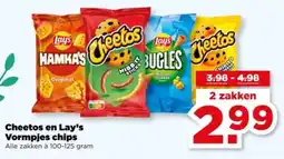 PLUS Cheetos en Lay's Vormpjes Chips aanbieding