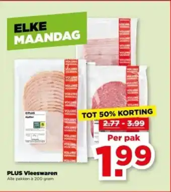 PLUS Plus Vleeswaren aanbieding