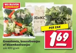 Nettorama Groentemix, broccoliroosjes of bloemkoolroosjes aanbieding