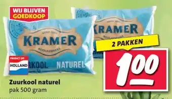 Nettorama Zuurkool Naturel aanbieding