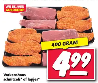 Nettorama Varkenshaas Schnitzels of Lapjes aanbieding