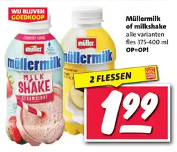 Nettorama Müllermilk of Milkshake aanbieding
