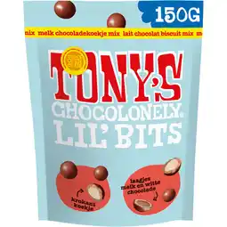 Jumbo Tony's Chocolonely Lil' Bits Melk Chocoladekoekje Mix 150 g aanbieding