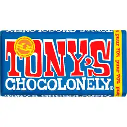 Jumbo Tony's Chocolonely Puur Chocolade Reep 70% 180 g aanbieding