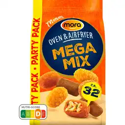 Jumbo Mora Oven & Airfryer Mega Mix Bitterbal, Frikandel, Kipkantje & Bamihapje Party Pack 624 g aanbieding