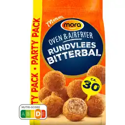 Jumbo Mora Oven & Airfryer Rundvlees Bitterballen Party Pack 30 x 20 g aanbieding