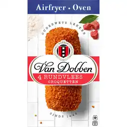 Jumbo Van Dobben Airfryer & Oven Rundvlees Croquetten 4 x 80 g aanbieding