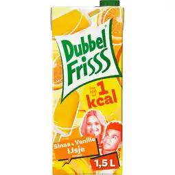 Jumbo DubbelFrisss 1kcal SmaakMakers Sinas & Vanille Ijsje 1,5 L aanbieding