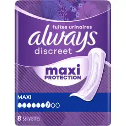 Jumbo Always Discreet Maxi Verband Voor Urineverlies aanbieding