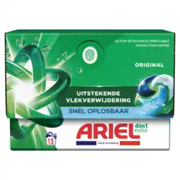 Jumbo Ariel All-in-1 Pods Wasmiddel Original 15 Wasbeurten aanbieding