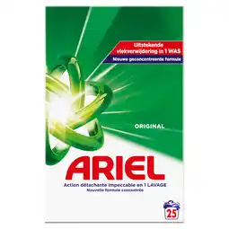 Jumbo Ariel Waspoeder Original 1.25kg, 25 wasbeurten aanbieding