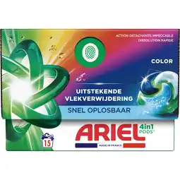 Jumbo Ariel All-in-1 Pods Wasmiddel Kleur, 15 Wasbeurten aanbieding