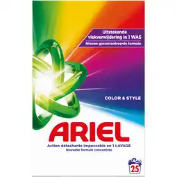 Jumbo Ariel Waspoeder Color & Style 1.25kg, 25 Wasbeurten aanbieding