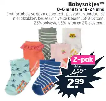 Trekpleister Babysokjes aanbieding