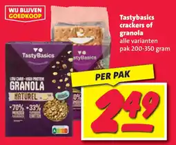 Nettorama Tastybasics crackers of granola aanbieding