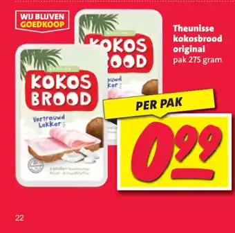 Nettorama Theunisse kokosbrood original aanbieding