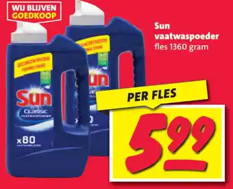Nettorama Sun vaatwaspoeder aanbieding