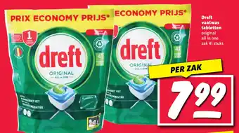 Nettorama Dreft vaatwas tabletten aanbieding