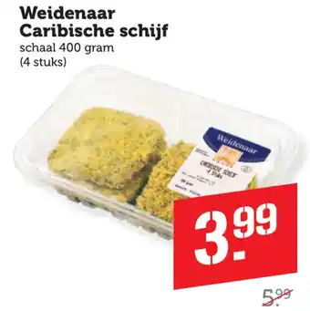 Coop Weidenaar Caribische schijf aanbieding