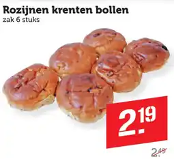 Coop Rozijnen krenten bollen aanbieding