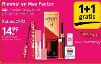 Etos Rimmel en Max Factor aanbieding