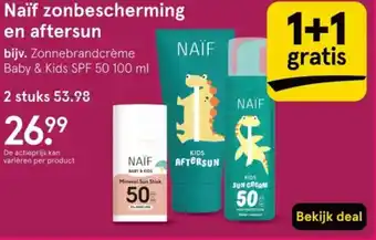 Etos Naïf zonbescherming en aftersun aanbieding