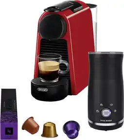 Coolblue De'Longhi Nespresso Essenza Mini EN85.R + Pierre Melkopschuimer aanbieding
