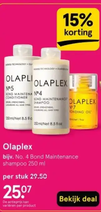 Etos Olaplex aanbieding