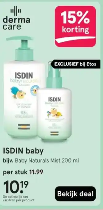 Etos ISDIN baby aanbieding