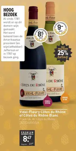 Gall & Gall Vidal-Fleury Côtes du Rhône of Côtes du Rhône Blanc aanbieding