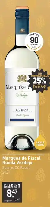Gall & Gall Marqués de Riscal Rueda Verdejo aanbieding