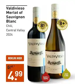 Gall & Gall Valdivieso Merlot of Sauvignon Blanc aanbieding